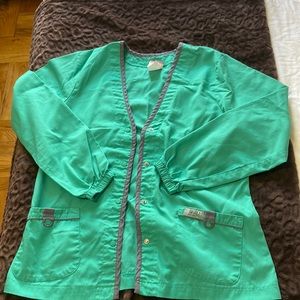SURGICAL GREEN WARM UP SCRUB JACKET